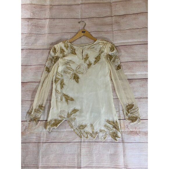 NWT DeadStock Sho Max Origionals Beaded Long Sleeve Top - Small/Medium - Picture 13 of 16